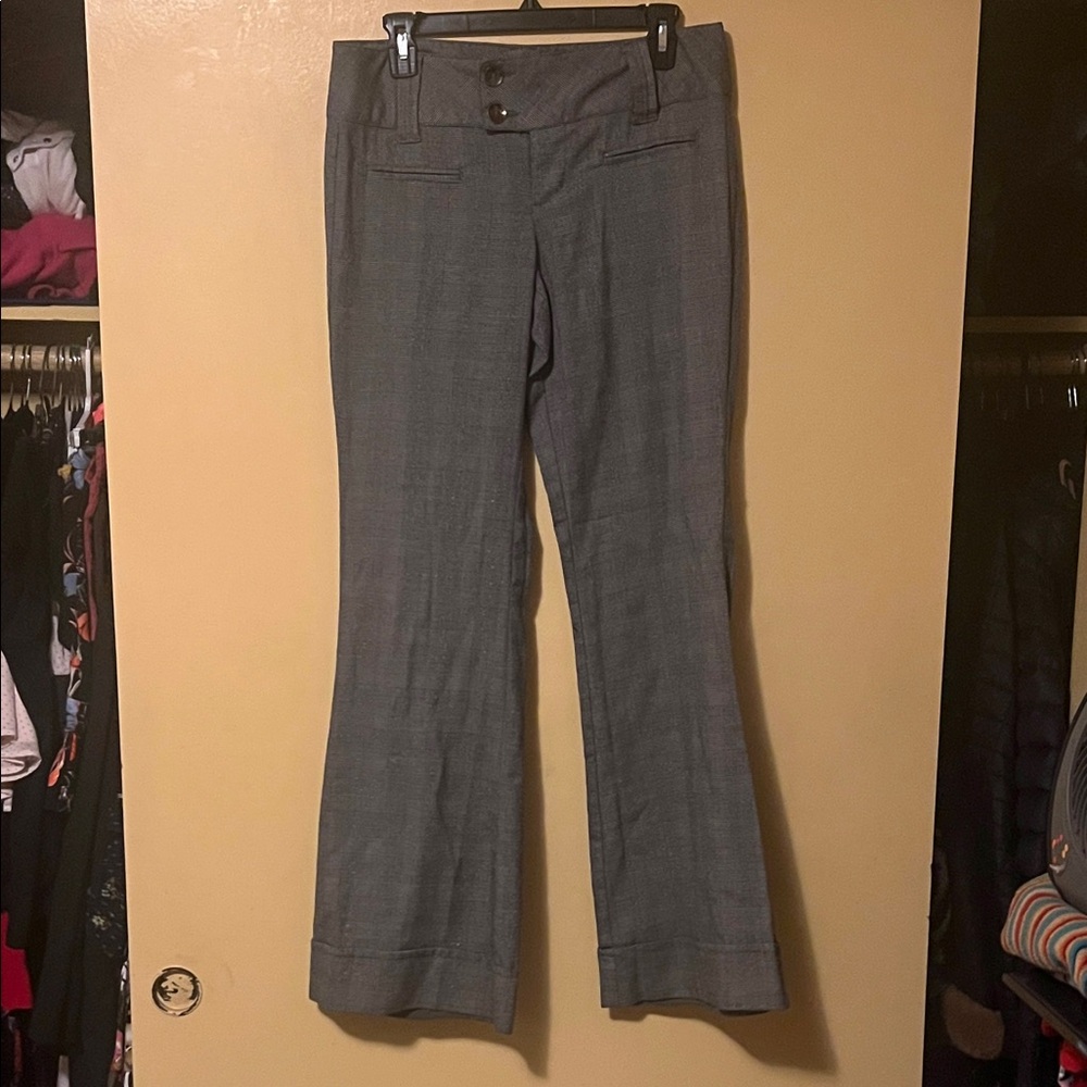 Women's Gray Wide-Leg Dress Pants